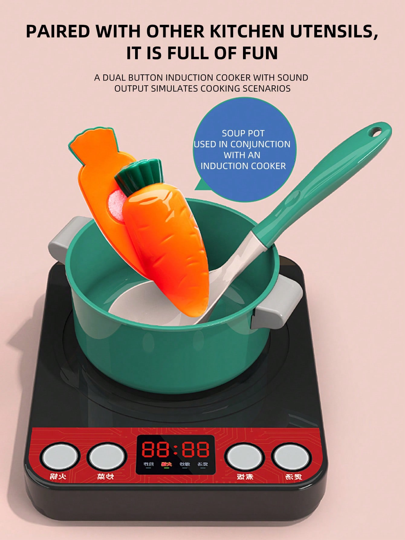 Kids Kitchen Toys Pretend Play - Kitchen Appliances Combo 评论和价格
