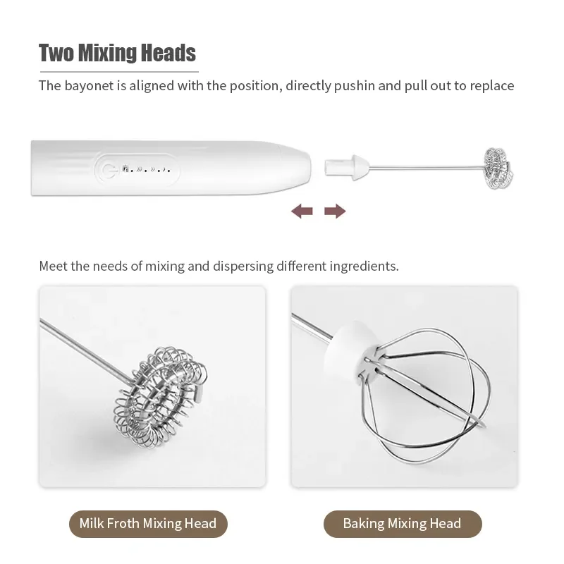 Portable Electric Milk Frother - Hand Mixer Electric 评论和价格