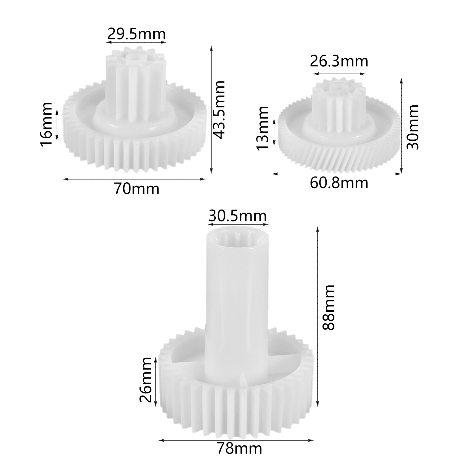 3pcs/1set Meat Grinder Gear PO - Kitchen Appliances Bosch 评论和价格